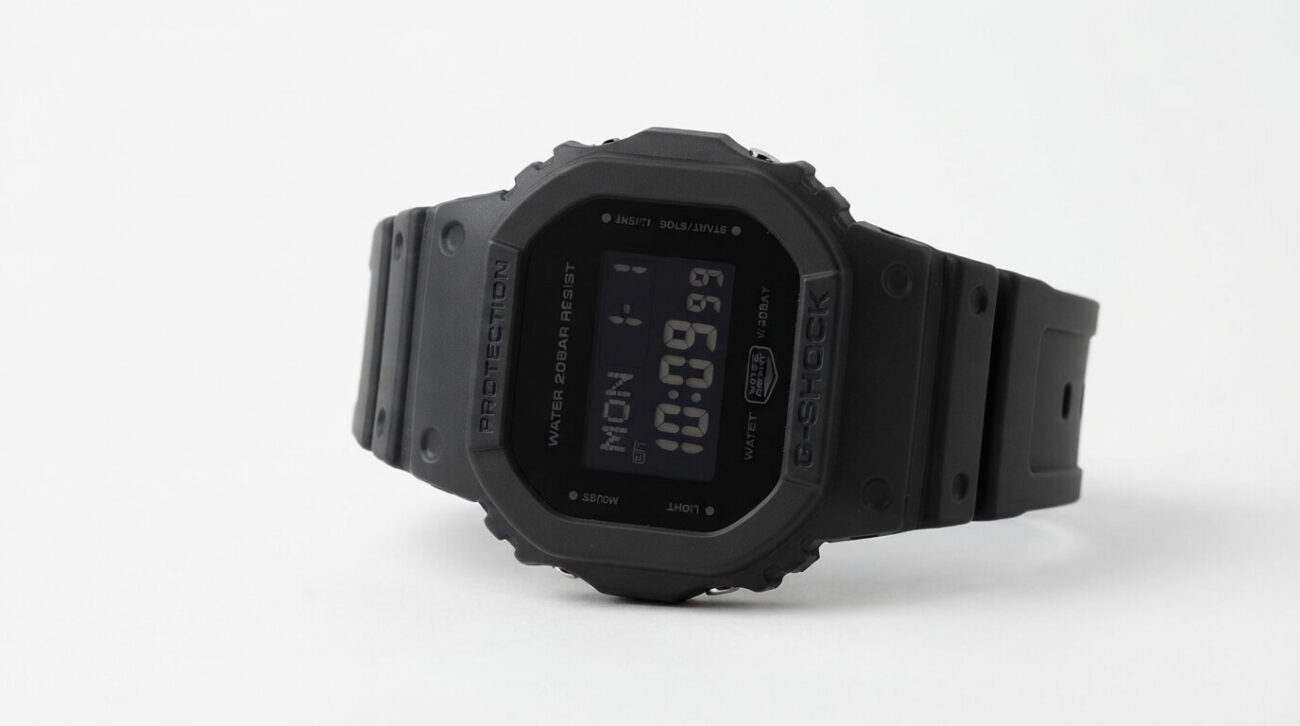 All-black stealth G-Shock DW-5600BB square watch